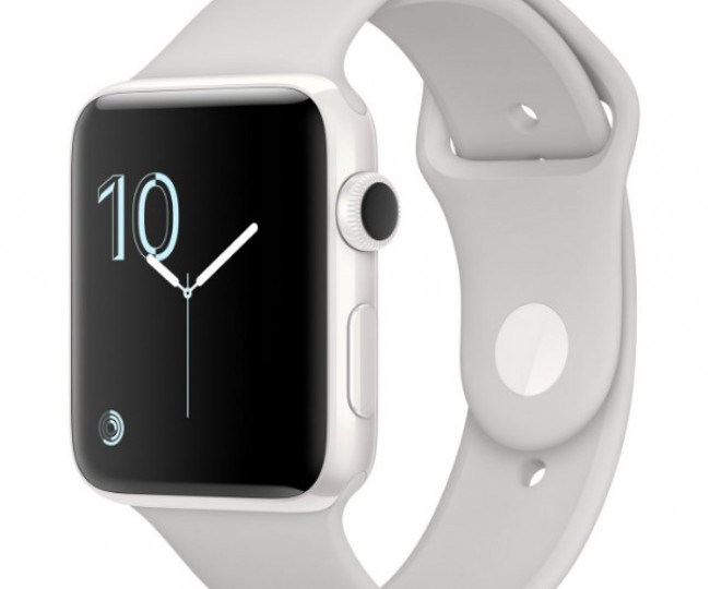 Apple Watch Edition 38mm White Ceramic Case with Cloud Sport Band (MNPF2)