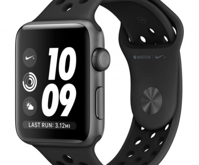 Apple Watch Series 3 Nike+ 42mm Space Alum Case with Anthracite/Black Nike Sport Band (MQ182) б/у