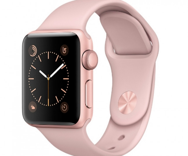 Apple Watch Series 2 38mm Rose Gold Aluminum Case with Pink Sand Sport Band (MNNY2)