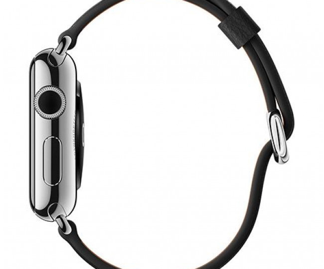 Apple Watch 42mm Stailnless Steel Case with Black Classic Buckle (MLFA2)