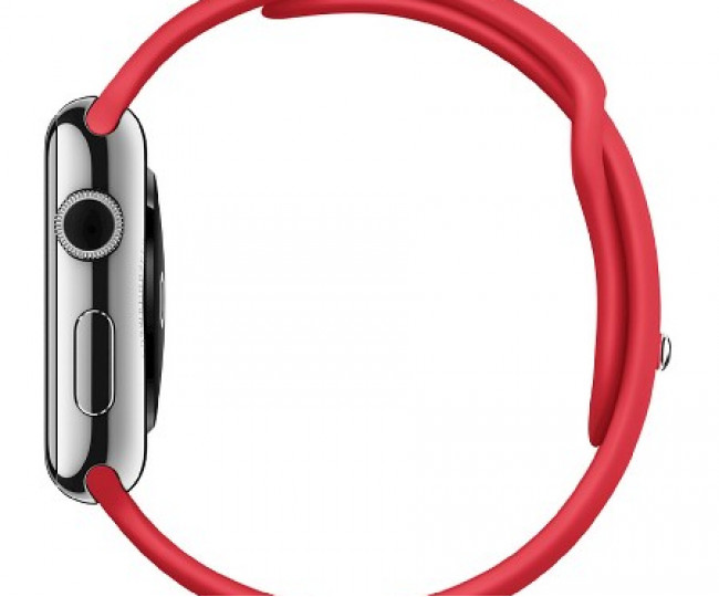 Apple Watch 42mm Stainless Steel Case with Product RED Sport Band (MLLE2)