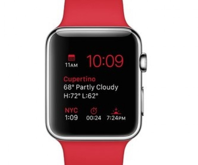 Apple Watch 42mm Stainless Steel Case with Product RED Sport Band (MLLE2)