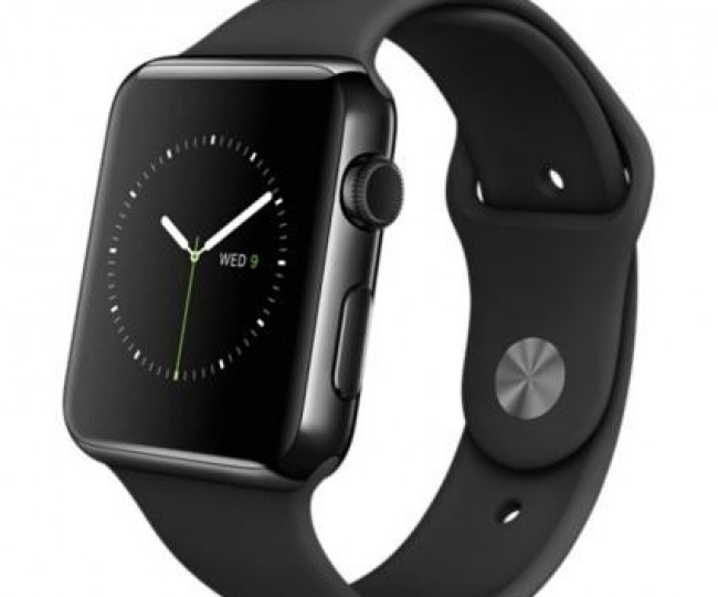 Apple watch 42mm Space Black Stainless Steel case with black sport band (MLC82) 5/5 б/у