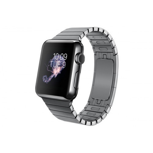 Apple Watch 38mm Space Black Case, Space Black Stainless Steel Link Bracelet (MJ3F2)