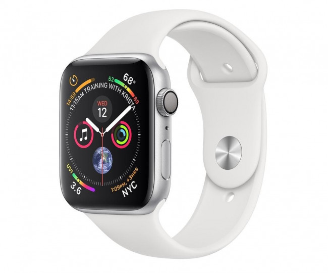 Apple Watch Series 4 GPS 44mm Silver Alum. w. White Sport b. Silver Alum. (MU6A2) 5/5 б/у