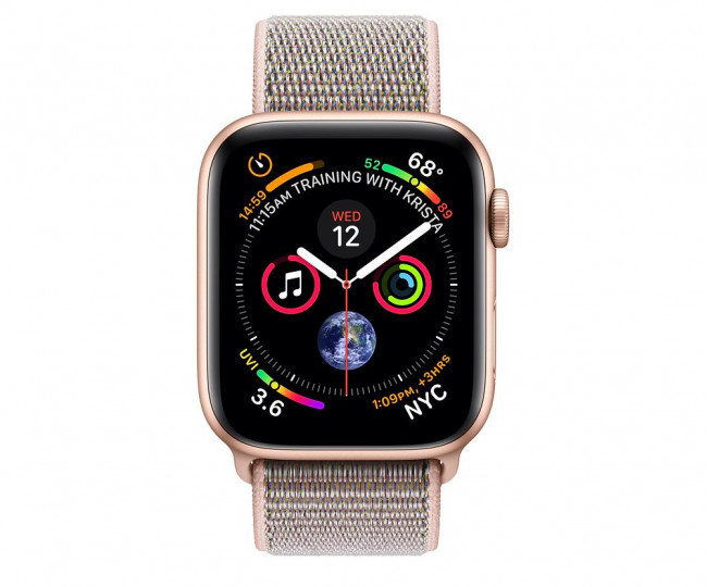  Apple Watch Series 4 GPS Cellular 40mm Gold Aluminum Case with Pink Sand Sport Loop MTUK2/ MTVH2