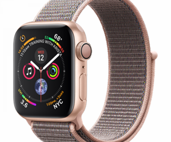 Apple Watch Series 4 GPS 40mm Gold Alum. w. Pink Sand Sport l. Gold Alum. (MU692) Aluminum Case with Loop