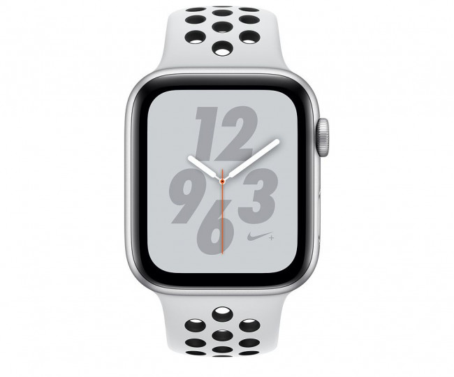 Apple Watch Nike+ Series 4 GPS 44mm Silver Alum. w. Platinum/Black Nike Sport b. Silver Alum. (MU6K2)