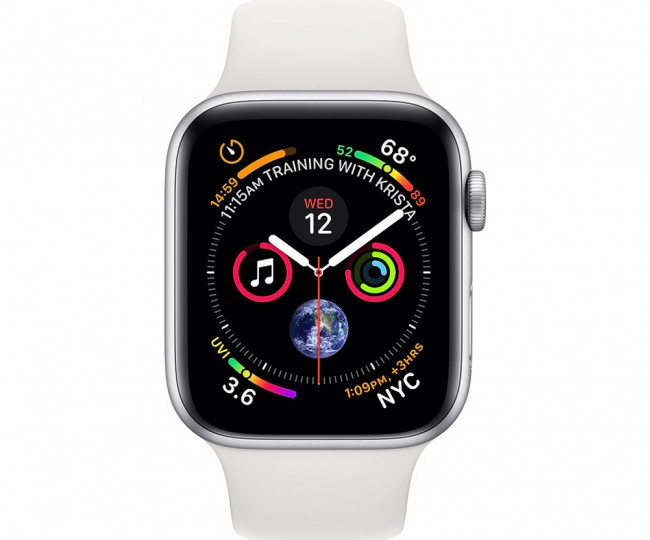 Apple Watch Series 4 GPS + LTE 40mm Silver Alum. w. White Sport b. Silver Alum. (MTUD2) Cellular Aluminum Case Band MTVA2/MTUD2