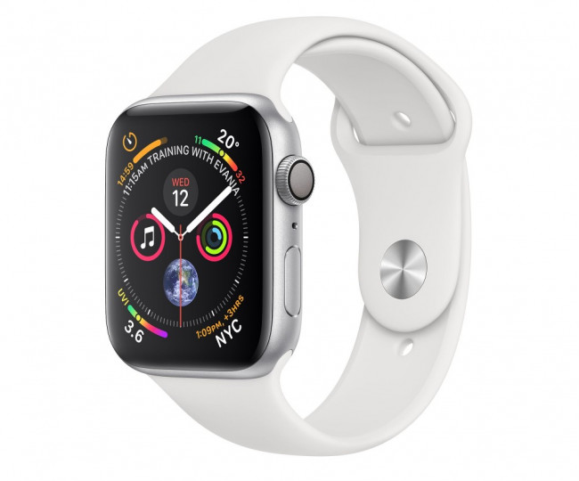 Apple Watch Series 4 GPS 40mm Silver Alum. w. White Sport b. Silver Alum. (MU642)