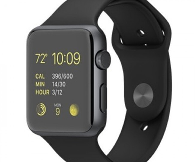 Apple Watch Sport 42mm Space Gray Aluminum Case with Black Sport Band (MJ3T2) 5/5  б/у