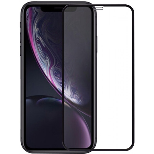 Захисне скло 5D для iPhone XR/11 Black б/к