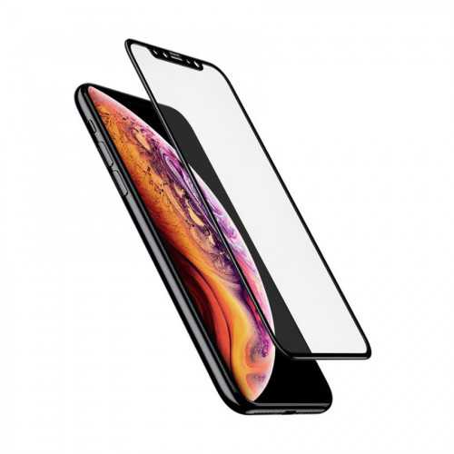 Защитное стекло 5D для iPhone X/XS/11Pro Black б/к