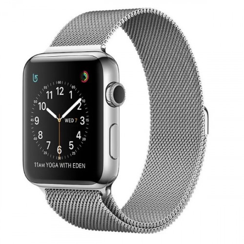 Ремешок Apple Watch 42/44mm Milanese Loop Silver