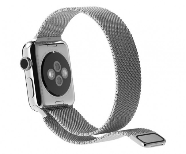 Ремінець для Apple Watch 38mm Milanese Loop Silver