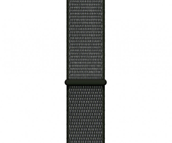 Apple Watch Series 3 GPS + LTE 42mm Gray Aluminum Case with Dark Olive Sport Loop (MQK62)