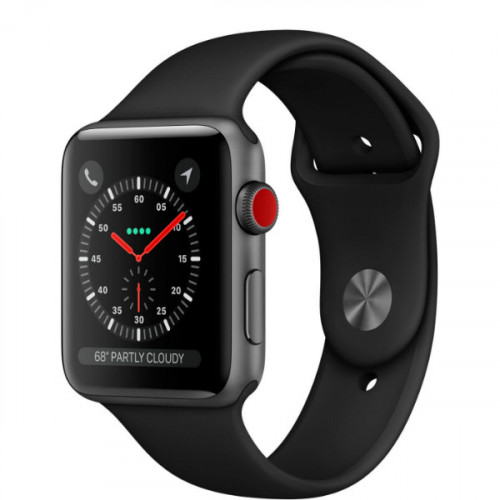 Apple Watch Series 3 GPS + Cel 42mm Space Black Stainless Steel with Black Sport Band (MQK92) б/в