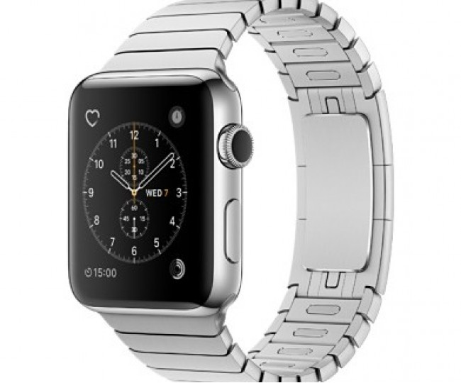 Apple Watch 38mm Stainless Steel Case with Stainless Steel Link Bracelet (MJ3E2)