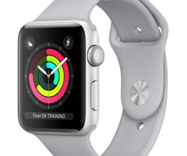 Apple Watch Series 3 42mm Silver Aluminum Case with Fog Sport Band (MQL02) б/у