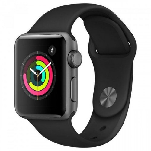 Apple Watch Series 3 GPS 42mm Space Grey Aluminium Case with Black Sport Band MTF32 бу