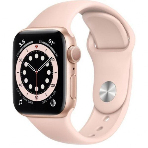 Apple Watch Series 6 GPS 40mm (GPS+LTE) Gold Aluminum Case with Pink Sand Sport Band (M02P3 / M06N3)