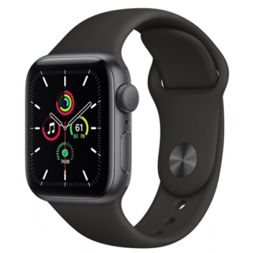 Apple Watch SE GPS 44mm Space Gray Aluminum Case w. Black Sport B. (MYDT2) 