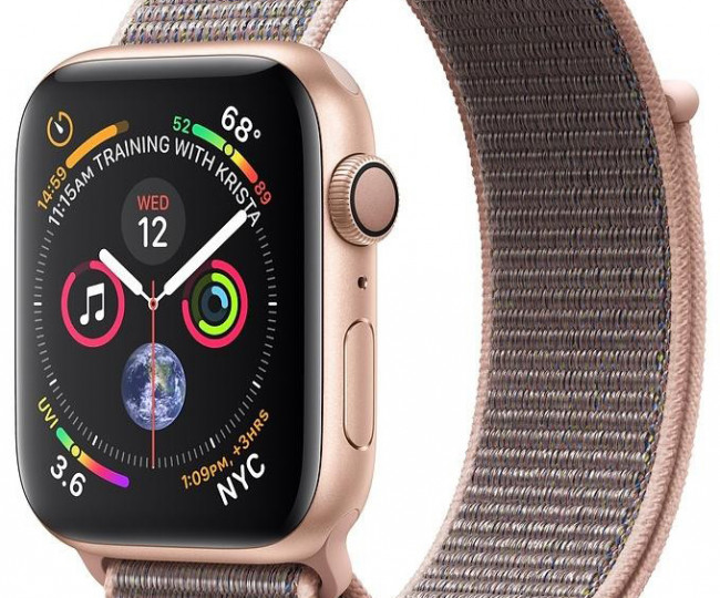 Apple Watch Series 4 44mm Gold Alum. w. Pink Sand Sport Loop (MU6G2) б/у