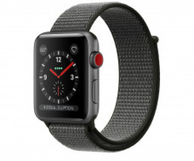 Apple Watch Series 3 42mm Gray Aluminum Case with Dark Olive Sport Loop (MQK62) б/у