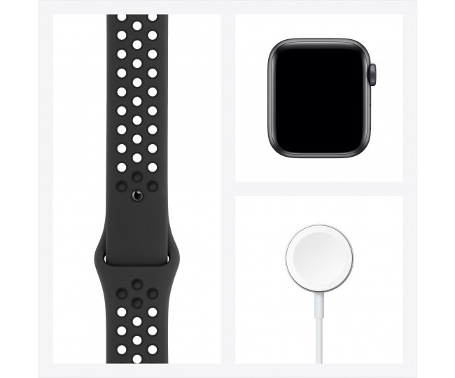 Apple Watch 6 40mm 4G Graphite Stainless Steel Case with Graphite Milanese Loop (M06Y3)