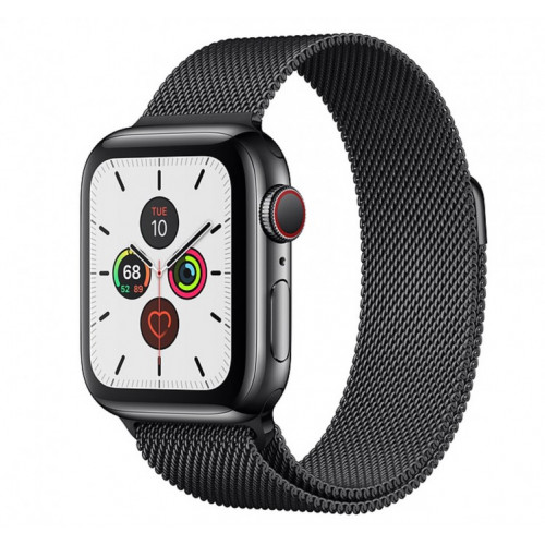 Apple Watch Series 5 (GPS + Cellular) 40mm SB Steel  Case with SB Milanese Loop (MWWX2)