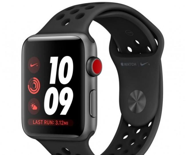 Apple Watch Series 3 GPS + Cellular 42mm Space Gray Aluminium Case with Black Sport Band (MQK22) б/у