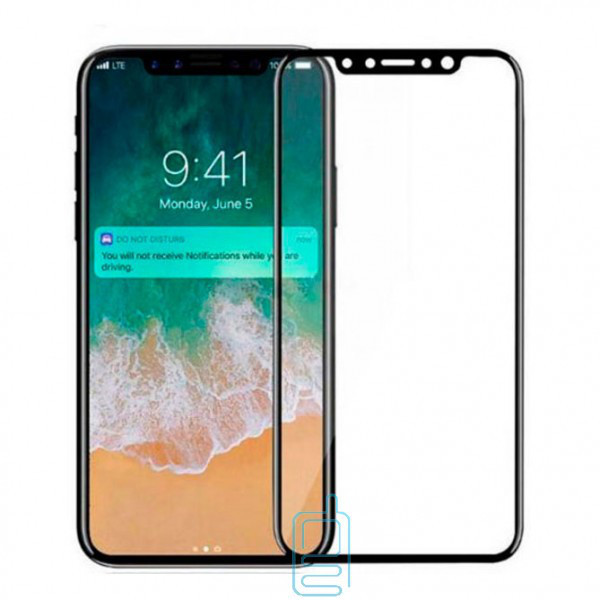 Защитное стекло 5D для iPhone X/XS/11Pro Black б/к