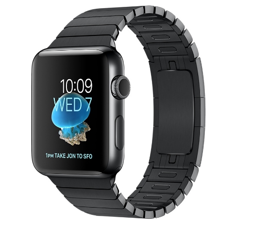 Apple Watch Series 2 42mm Space Black Stainless Steel Case with Space Black Link Bracelet Band (MNQ02)