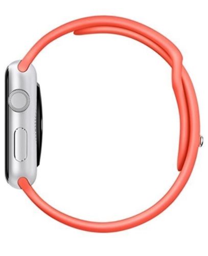 Apple Watch Sport 38mm Silver Aluminum Case with Pink Sport Band (MJ2W2)