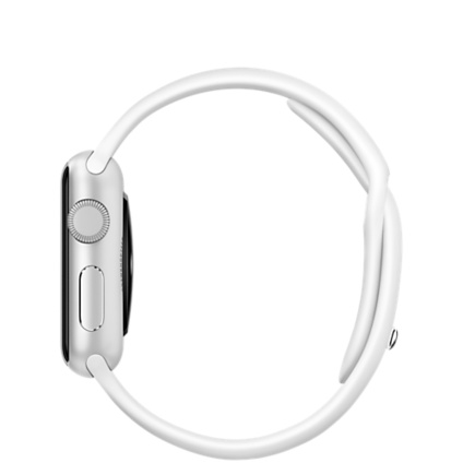 Apple Watch Sport 38mm Silver Aluminum Case with White Sport Band (MJ2T2) CPO