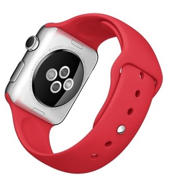 Apple Watch 42mm Stainless Steel Case with Product RED Sport Band (MLLE2)