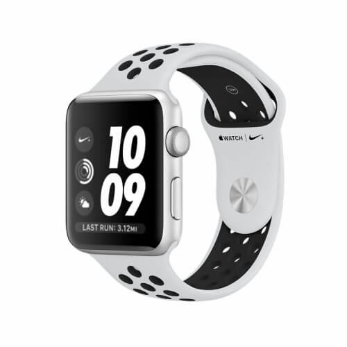 Apple Watch Series 3 Nike 38mm GPS Silver Aluminum Case with Pure Platinum/Black Sport Band (MQKX2)