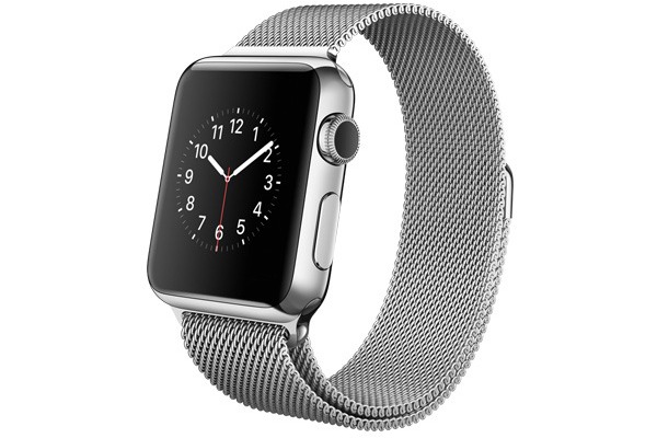 Apple Watch 38mm Stailnless Steel Case with Milanese Loop (MJ322)