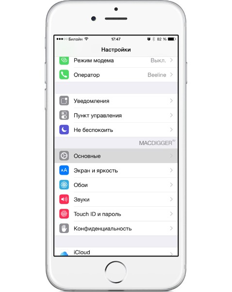 iPhone - налаштування