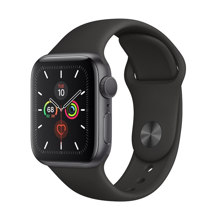 Apple Watch Series 5 (GPS) 40mm Space Gray Aluminum Case with Black Sport Band (MWV82) Б/У