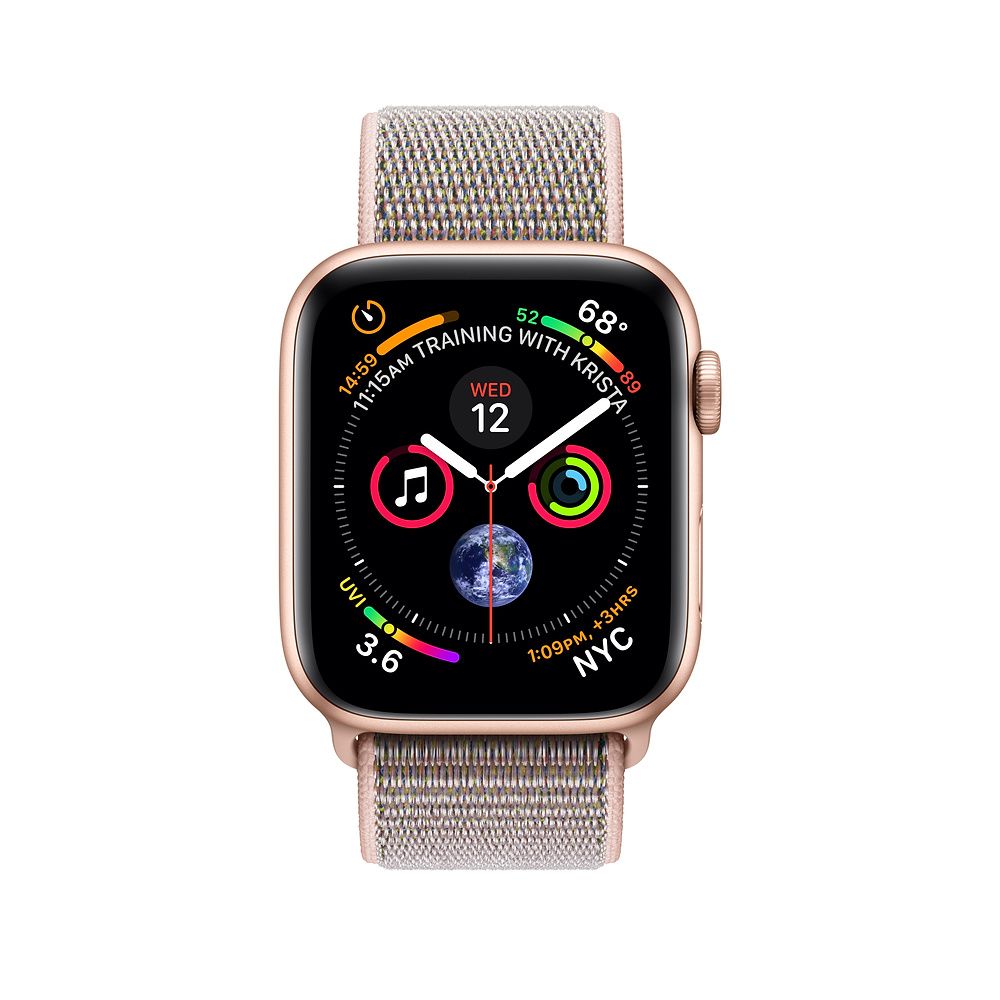  Apple Watch Series 4 GPS Cellular 40mm Gold Aluminum Case with Pink Sand Sport Loop MTUK2/ MTVH2