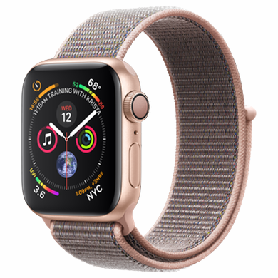 Apple Watch Series 4 GPS 40mm Gold Alum. w. Pink Sand Sport l. Gold Alum. (MU692) Aluminum Case with Loop