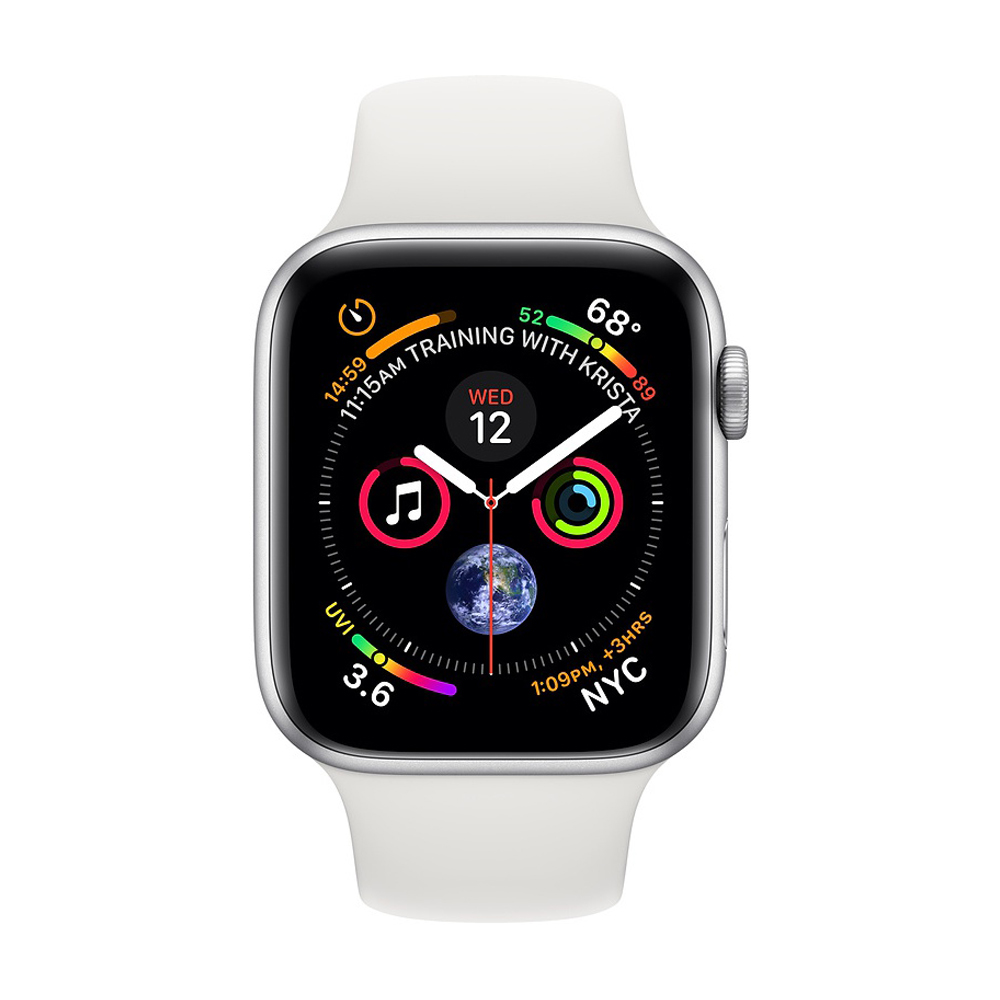 Apple Watch Series 4 GPS + LTE 40mm Silver Alum. w. White Sport b. Silver Alum. (MTUD2) Cellular Aluminum Case Band MTVA2/MTUD2