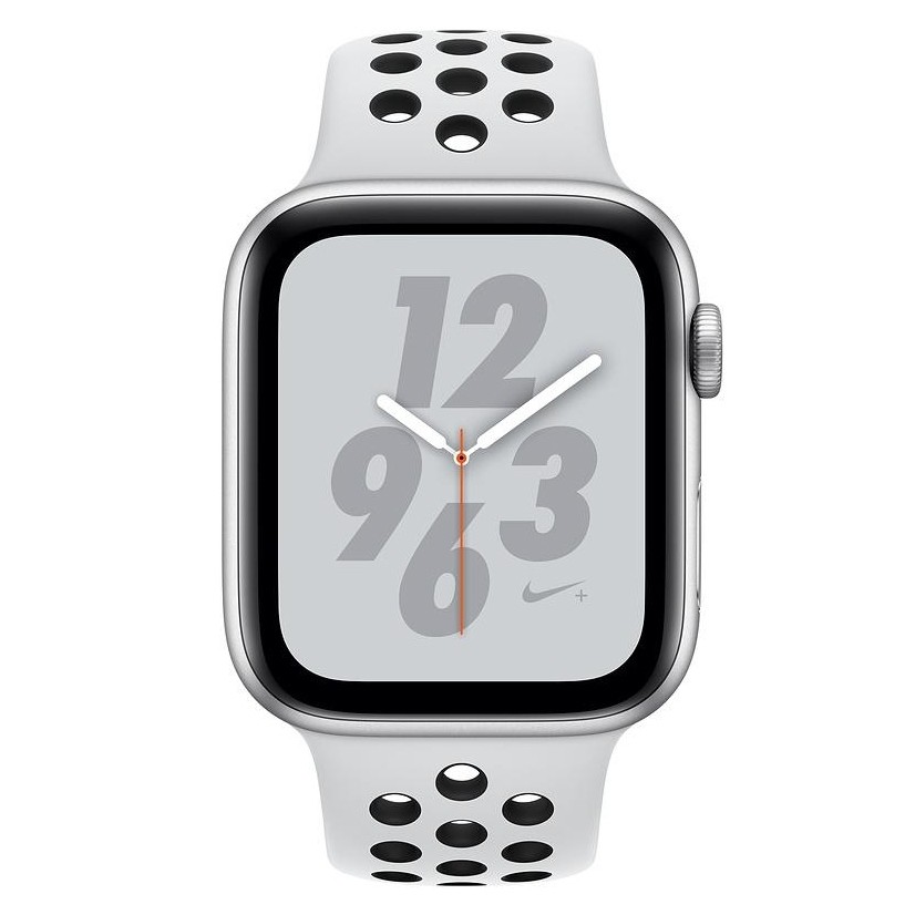 Apple Watch Nike Series 4 GPS LTE 44mm Silver Alum. w. Platinum/Black Nike Sport b. Silver Alum. (MTXC2)