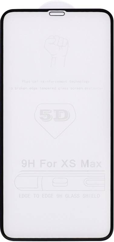 Захисне скло 5D для iPhone XS/11Pro Max Black б/к