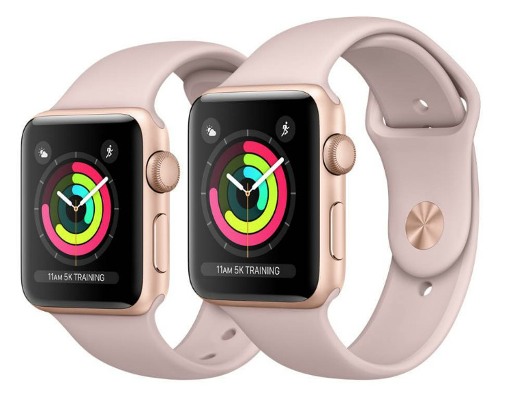 Apple Watch Series 3 38mm GPS Gold Aluminum Case with Pink Sand Sport Band (MQKW2)