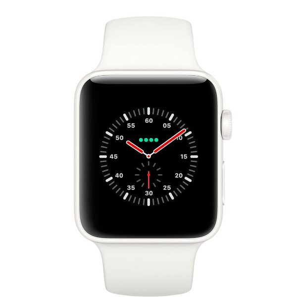 Apple Watch Edition GPS Cellular 38mm White Ceramic / Soft White / Pebble Sport Band (MQM32)