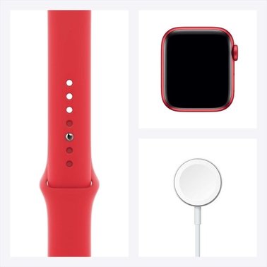 Apple Watch Series 6 GPS + Cellular 40mm (PRODUCT)RED Aluminum Case w. (PRODUCT)RED Sport B. (M02T3)