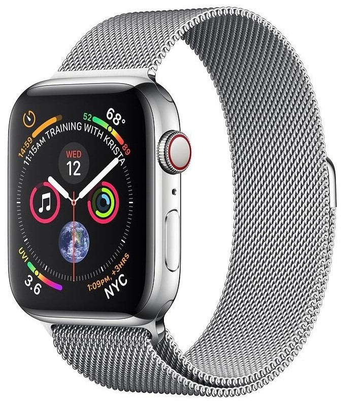 Apple Watch Series 4 44mm LTE Stainless Steel Casr Stainless Steel Milanese Loop(MTV42LL) б/у