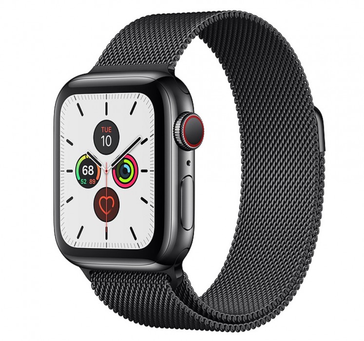 Apple Watch Series 5 (GPS + Cellular) 40mm SB Steel  Case with SB Milanese Loop (MWWX2)